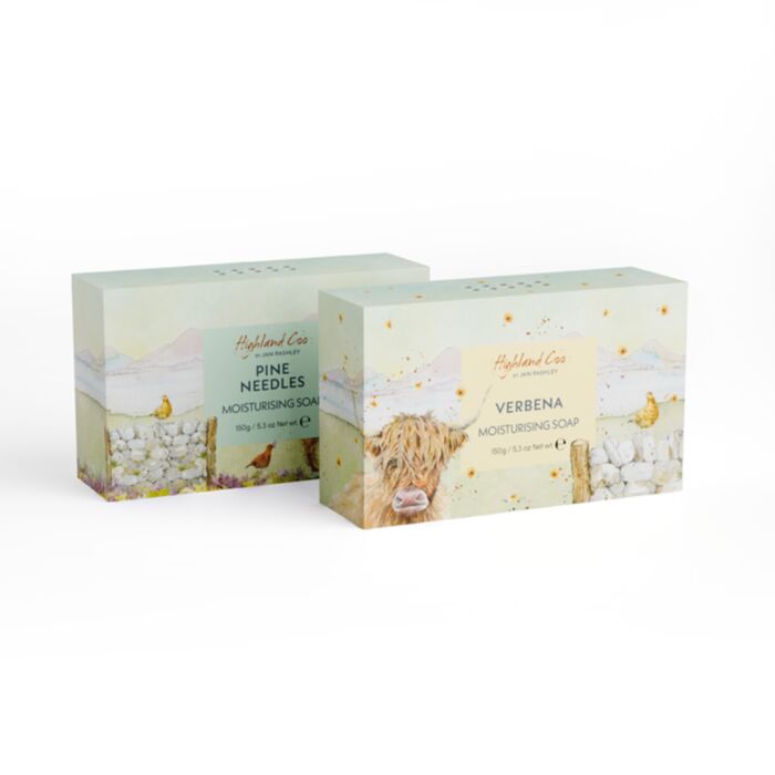 Jan Pashley Highland Coo Koe Handgemaakte Zeep - Verbena & Den