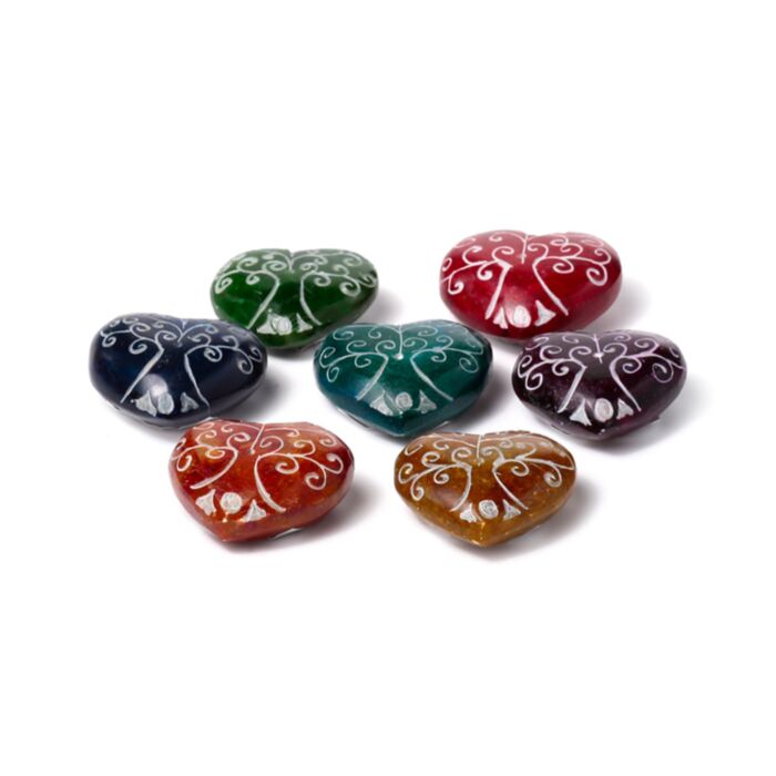 Zeepsteen Chakra Hart Tree of Life Wierookstokjes Houder