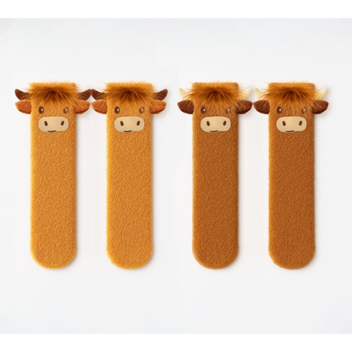 Highland Coo Koe Fluffy Zachte Sokken
