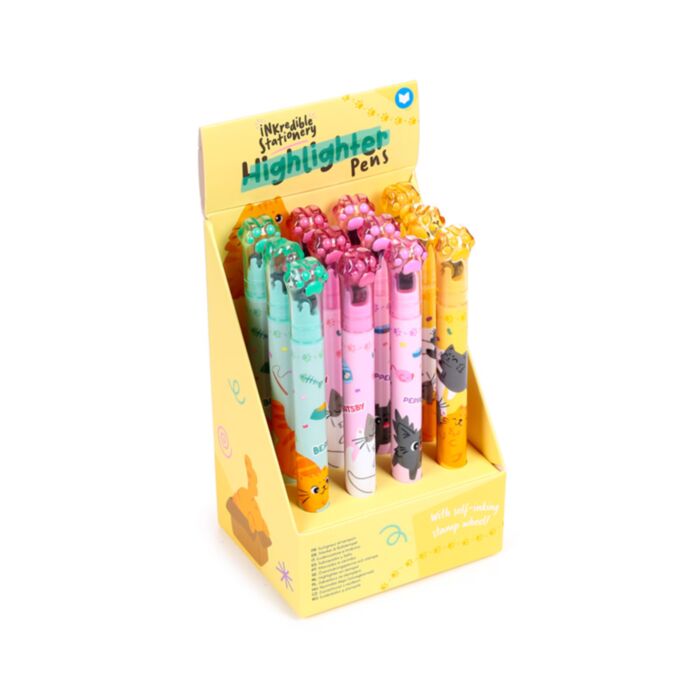 Beans & Co Katten 2-in-1 Highlighter & Stempelwiel Pen
