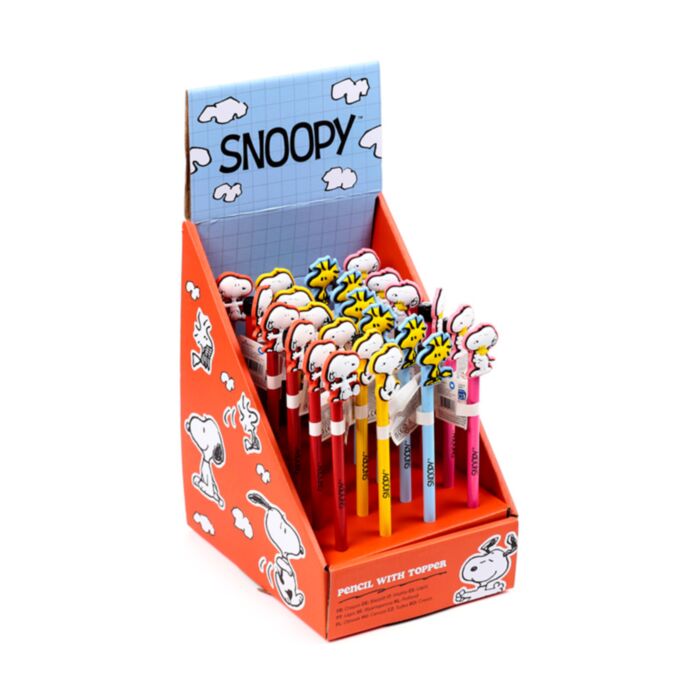 Peanuts Snoopy & Woodstock PVC Top Potlood