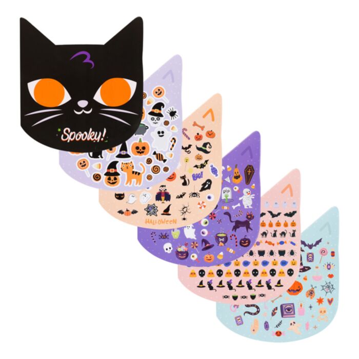 Spooky Stickers in Kat Stickerboekje