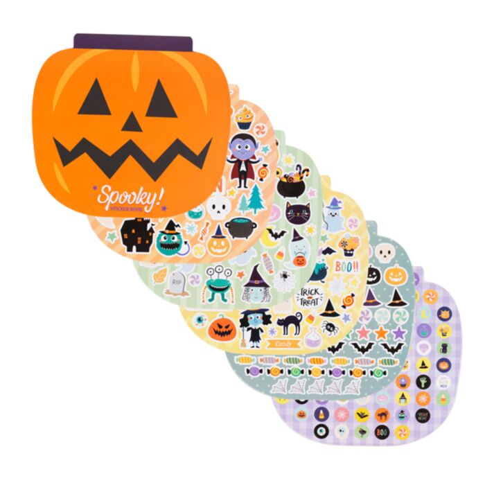 Spooky Stickers in Pompoen Stickerboekje