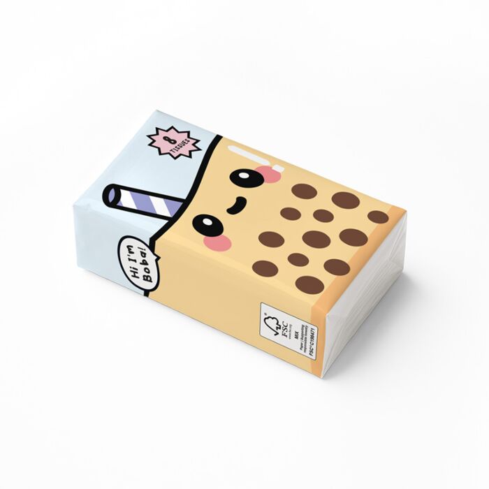 Foodiemals Bubble Tea Pak 8 Tissues