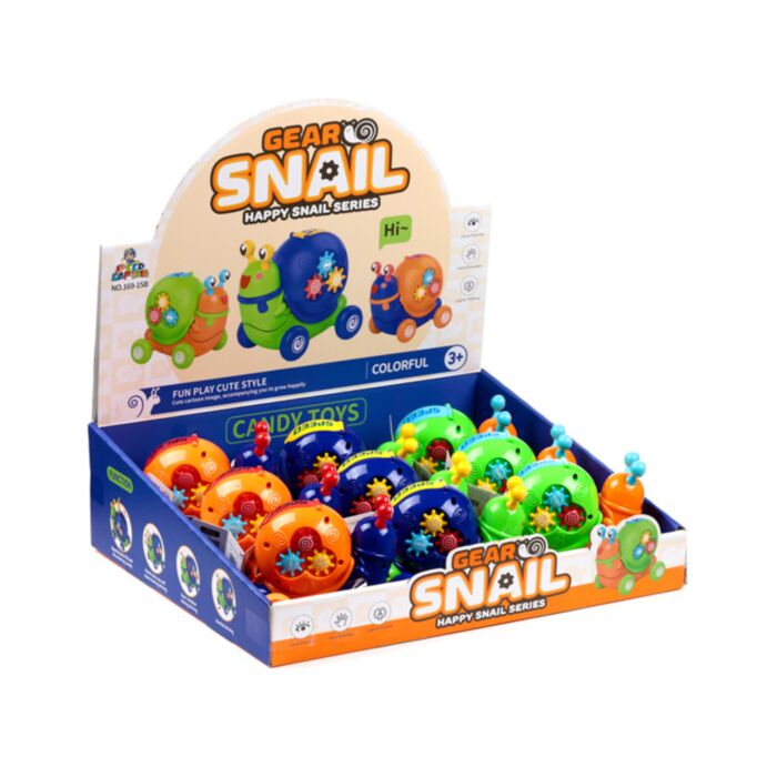 Press & Go Schatige Slak Actiespeelgoed