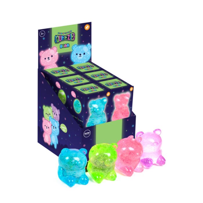 Maltose Knijpbaar Stretch Speelgoed Beer  Glow in the Dark