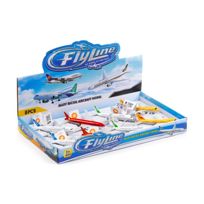 Flyline Jet Vliegtuig Frictie Terugtrek Actiespeelgoed
