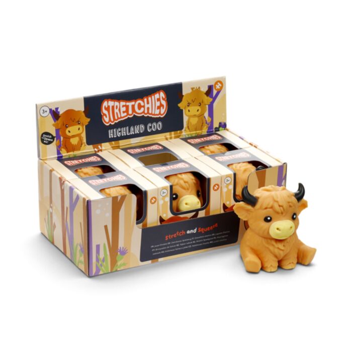 Highland Coo Koe Stretch Friemel Speelgoed