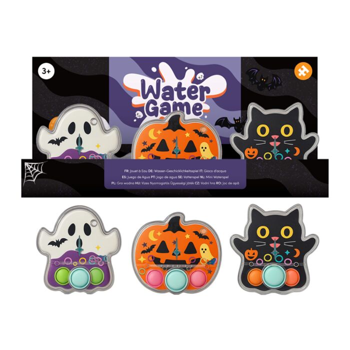 Spooky Kat, Geest & Pompoen Water Spel Puzzel