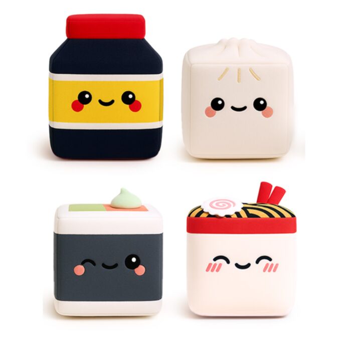 Squish Blox Foodiemals Bao House Bao Bun Memory Foam Knijpspeelgoed