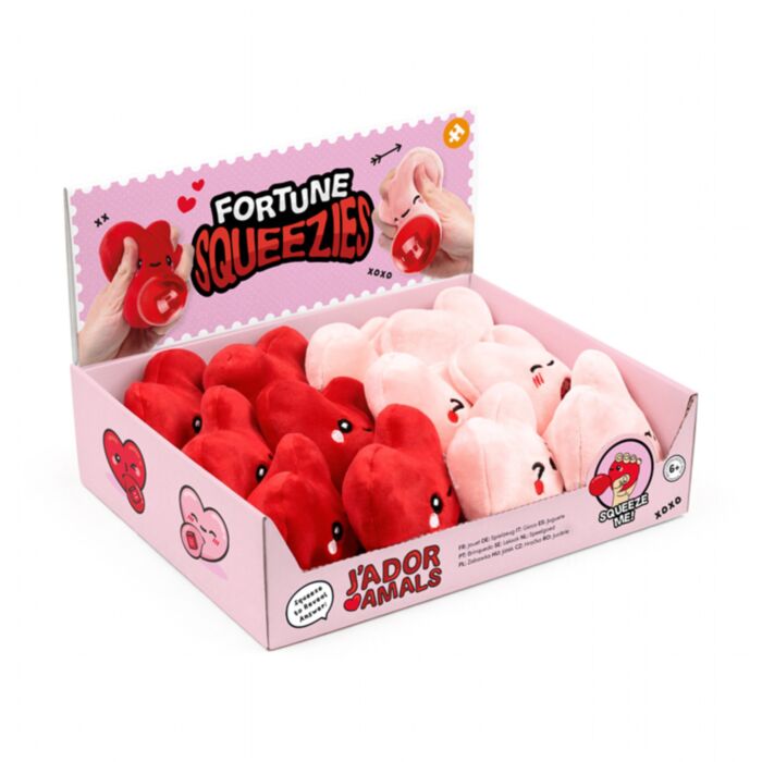 Queasy Squeezies Waarzegger J'Adoramals Hart Knijpspeelgoed