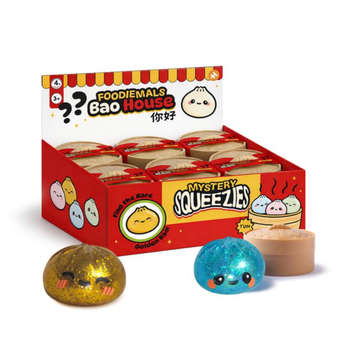 Mystery Foodiemals Bao House Bao Bun Maltose Knijpbaar Stretch Speelgoed