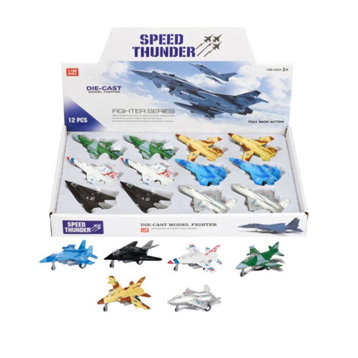 Speed Thunder Jachtvliegtuig Terugtrek Actiespeelgoed