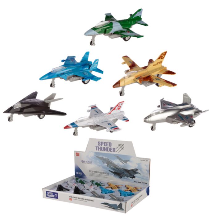 Speed Thunder Jet Terugtrek Actiespeelgoed
