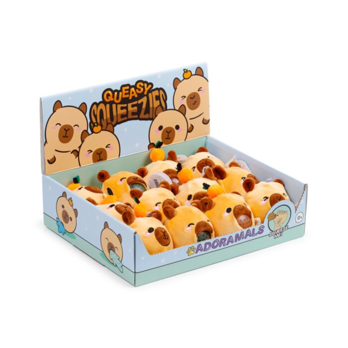 Queasy Squeezies Adoramals Capybara Pluche Knijp Speelgoed
