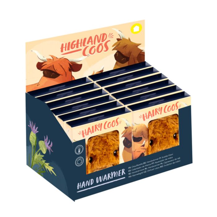 Highland Coo Koe Pluche Handwarmer