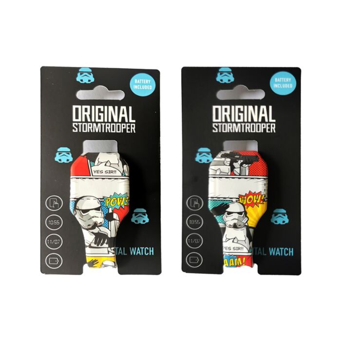 The Original Stormtrooper Stripboek Digitaal Siliconen Horloge