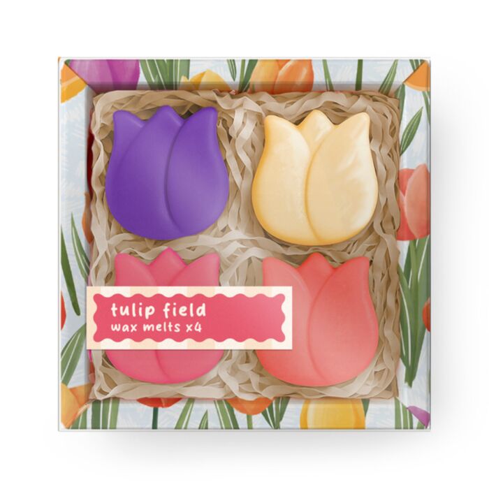 Moederdag Mum Set van 4 Tulp-vormige Waxmelts