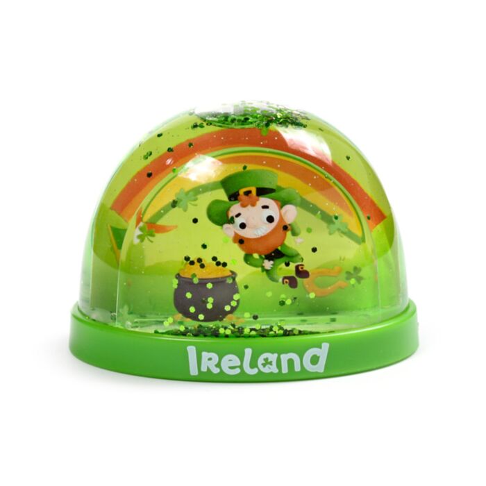 Iers Geluk Ierland Medium Glitter Sneeuwbol