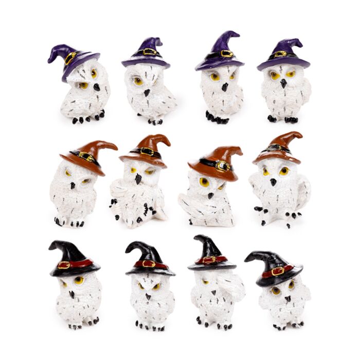 Wise Old Magical Owl Miniatuur Beeldjes