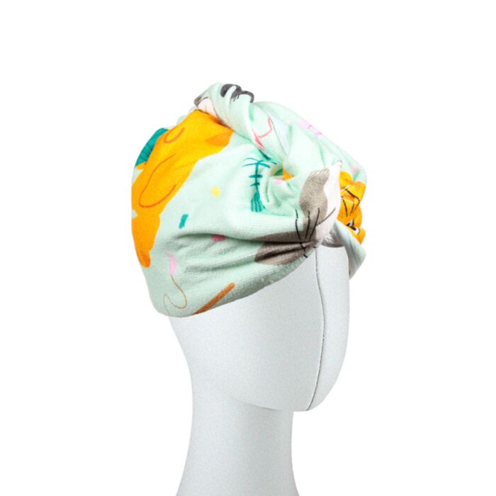 Beans & Co Katten  Microvezel Haarwikkelhanddoek