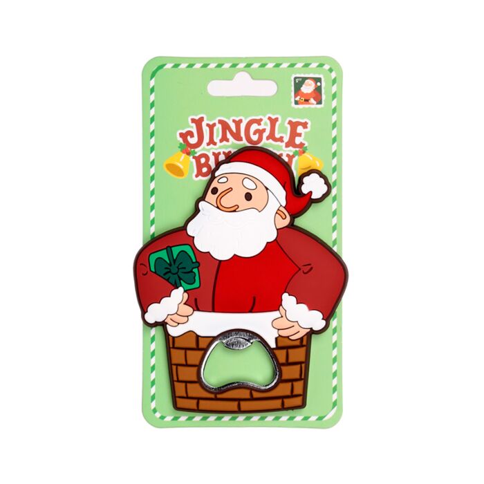 Jingle Kerstmis PVC Flesopener