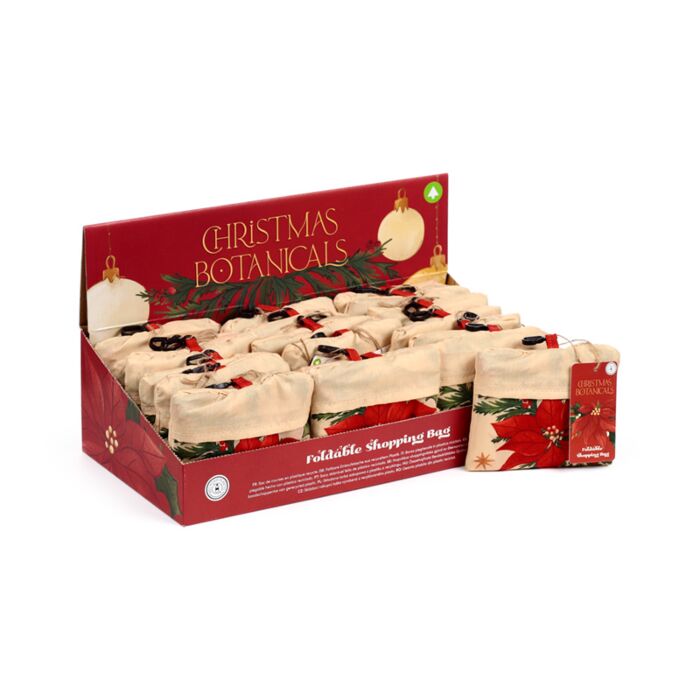 Opvouwbare Tas - Christmas Botanicals Kerstster