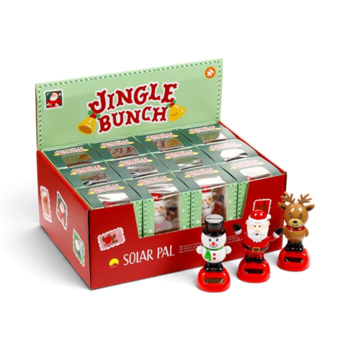 Kerstmis Jingle Bunch Santa, Sneeuwpop & Rendier Solar Pal