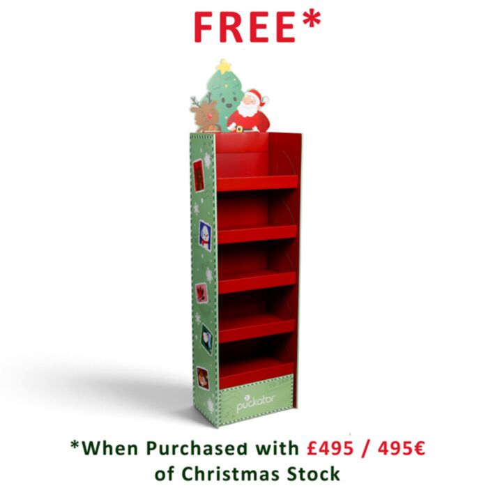 Jingle Bunch Kerstmis 4-schappen voorgevuld FSDU Display