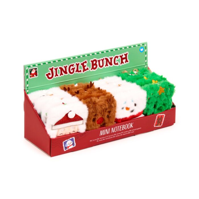 Jingle Kerstmis Fluffig Notitieboekje A7