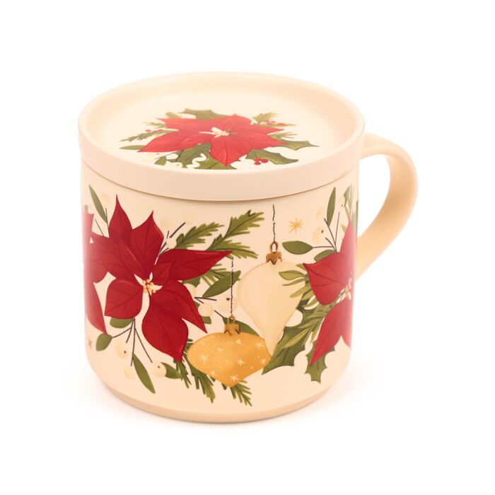 Christmas Botanicals Porselein Mok & Onderzetter Set