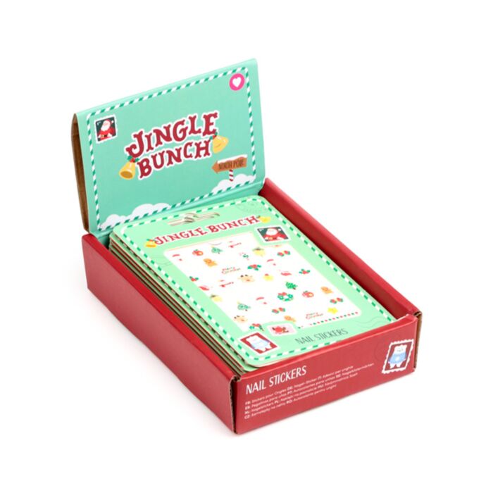 Jingle Kerstmis Zelfklevende Nagel Stickers