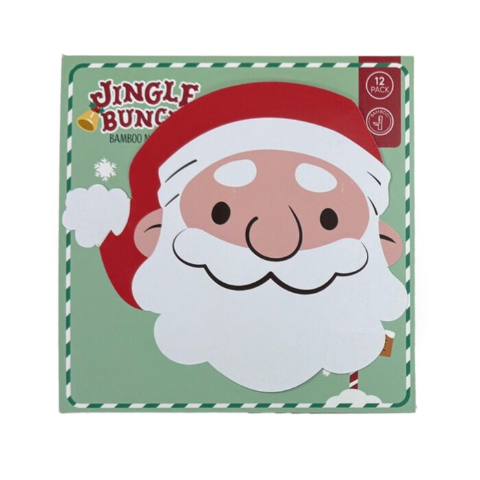 Jingle Bunch Kerstmis Kerstman Pak van 12 3-laags papieren feestservetten