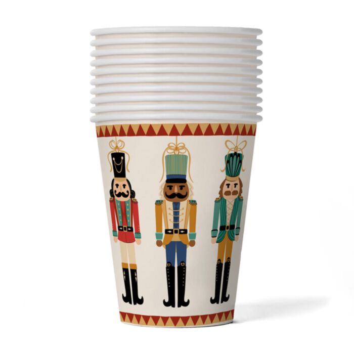 Kerstmis Notenkraker Set 10 Papieren Bekers (266 ml/9oz)