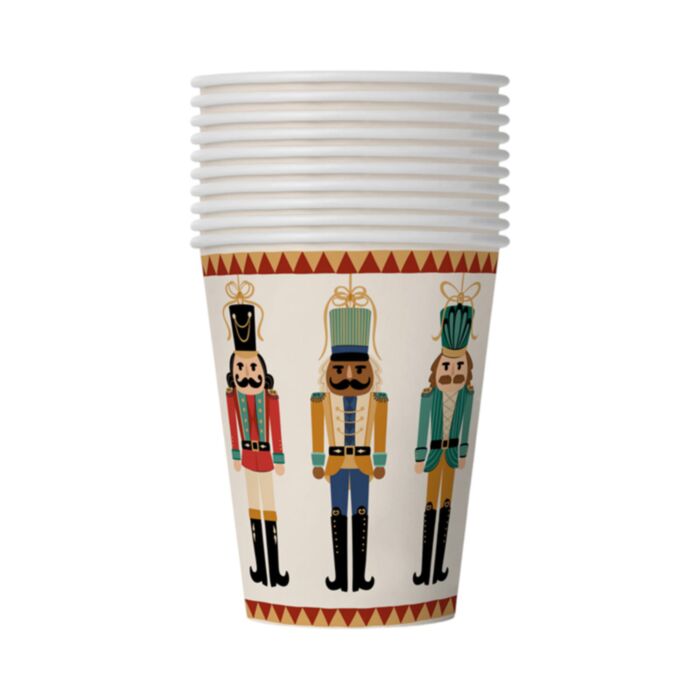 Kerstmis Notenkraker Set 10 Papieren Bekers (266 ml/9oz)