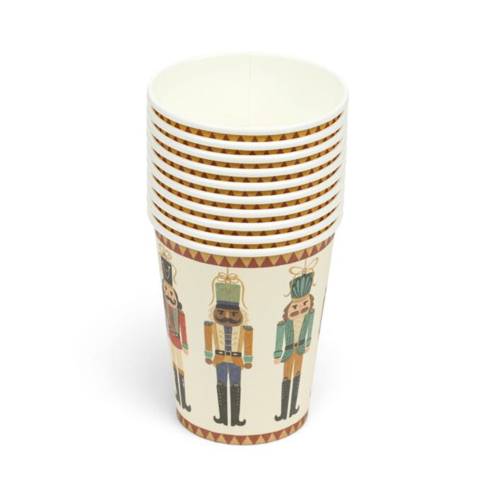 Kerstmis Notenkraker Set 10 Papieren Bekers (266 ml/9oz)