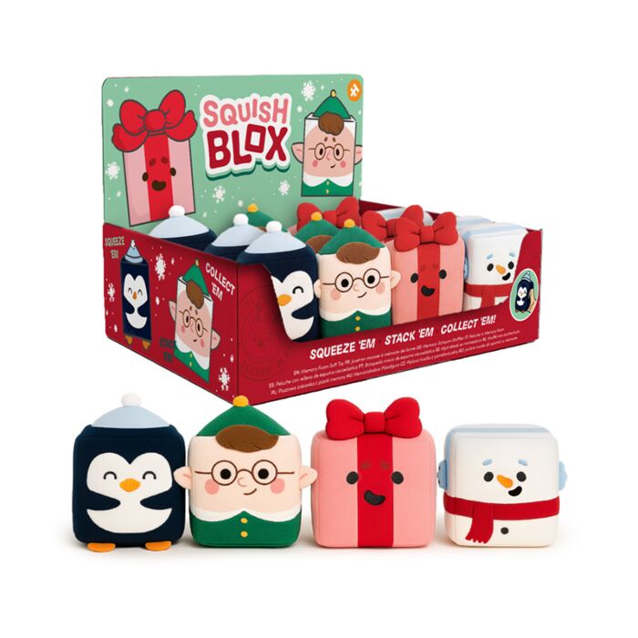 Squish Blox Jingle Bunch Kerstims Memory Foam Knijpspeelgoed