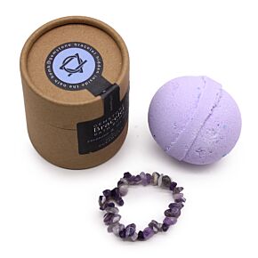 Amethist armband Shea Boter Lavendel & Tea Tree Bruisbal Amethist armband Shea Boter Lavendel & Tea Tree Bruisbal