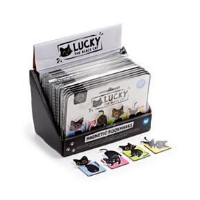 Lucky de Zwarte Kat Magnetische Boekenlegger Set