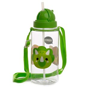 Cutiemals Dinosaurus Duurzame BPA-vrij 450ml  Kinder Waterfles Rietje