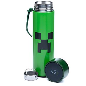 Minecraft Creeper Thermosfles 450ml Thermometer