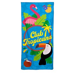 Flamingo Club Tropicana Microvezel Strandhanddoek Flamingo Club Tropicana Microvezel Strandhanddoek
