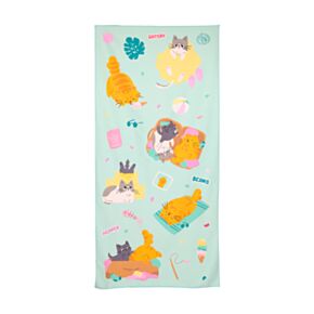 Beans & Co Katten Microvezel Strandhanddoek