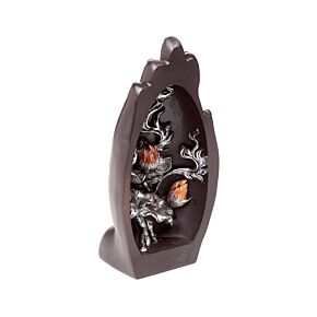 Zilverkleurige & Zwart Hand-vormige Lotus Zilverkleurige & Zwart Hand-vormige Lotus