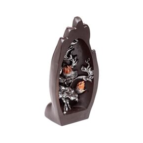 Zilverkleurige & Zwart Hand-vormige Lotus