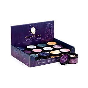 Edelsteen Kristal Soja Wax Kaars in blik