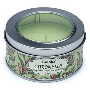 Goloka Citronella Paraffine Wax Geurkaars in blik
