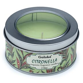 Goloka Citronella Paraffine Wax Geurkaars in blik
