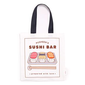 Pusheen the Cat Sushi Bar Herbruikbare Polykatoen Tas