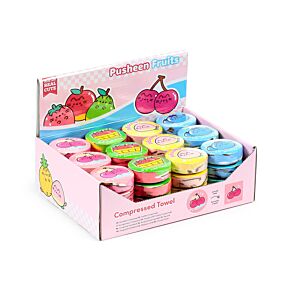 Pusheende Kat Fruit Compacte Reishanddoek